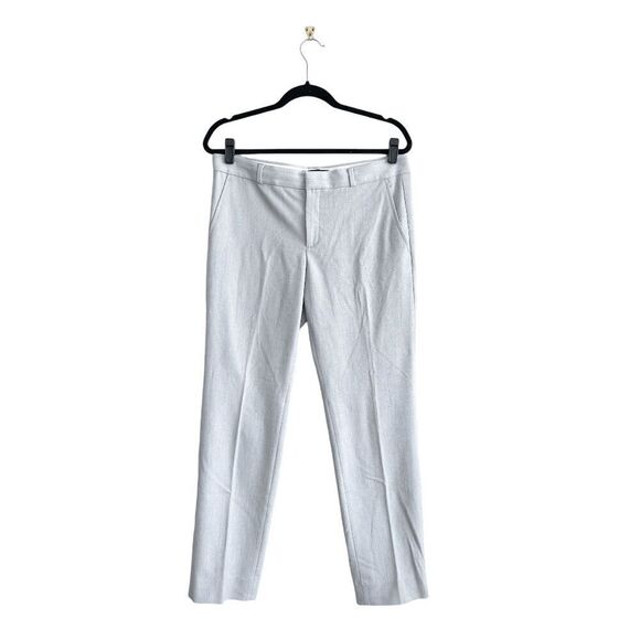 Banana Republic Ryan Womens Classic Ankle Trouser Pants Woven Light Grey Size 8 - Picture 2 of 12